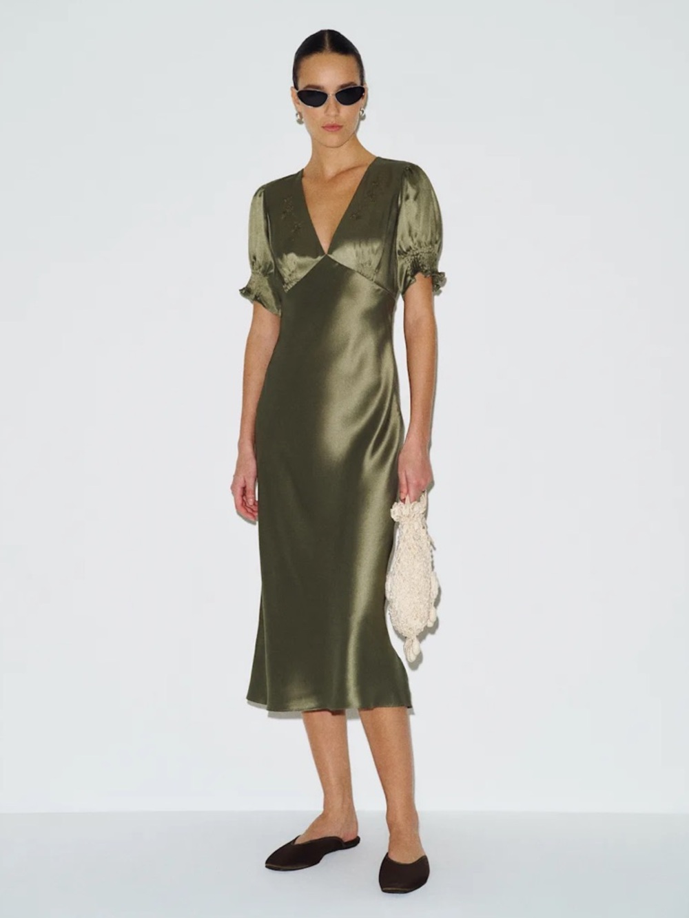Reformation Sacha Silk Dress
